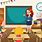 Teacher Teaching in Classroom Animated