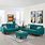Teal Couch Living Room