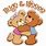 Teddy Bear Hugs Clip Art