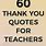 Thank You Words for Teachers