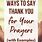 Thank You for Your Prayers Cards
