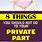 Things You Should Not Do to Your Private Parts