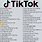 Tik Tok Songs List