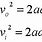 Time Independent Kinematic Equation