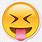 Tongue Out Emoji Outline