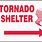 Tornado Shelter Sign Clip Art
