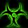 Toxic Waste Symbol Green