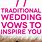Traditional Wedding Ceremony Vows