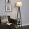 Tripod Floor Lamp with Shelves
