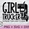 Trucker Girl SVG