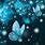 Turquoise Butterfly Wallpaper
