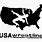 USA Wrestling Logo Black and White
