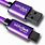 USB A to USB C Purple Cable