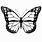 Uncolored Butterfly