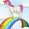 Unicorn with Rainbow Images