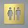 Unisex Toilet Sign