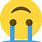 Upside Down Crying Emoji