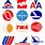 Vintage Airline Logos