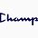 Vintage Champion Logo