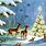 Vintage Christmas Card Background