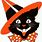 Vintage Halloween Cat Clip Art