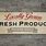 Vintage Produce Signs