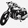 Vintage Sport Motorcycle Clip Art