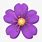 Violet Flower Emoji
