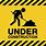 Warning Under Construction Sign