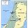 West Bank and Gaza Strip On Map