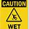Wet Floor Sign Texture