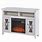 White Corner Electric Fireplace TV Stand
