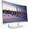 White Curved Monitor