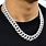 White Gold Necklace for Men