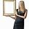 Woman Holding Frame