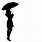 Woman with Umbrella Silhouette