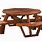 Wood Octagon Picnic Table