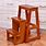 Wooden Step Stool Ladder Chair