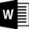 Word Logo Black and White