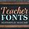 Word Teacher Fonts