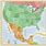 World Map USA Mexico