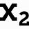 X2 Math Symbol