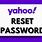 Yahoo! Mail Password Reset