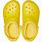 Yellow Fuzzy Crocs