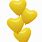 Yellow Heart Balloons