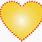 Yellow Heart with Heart Beat