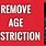 YouTube Age Restriction
