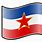 Yugoslavia Flag. Emoji