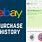 eBay Purchase History