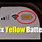 iPhone Battery Symbol Yellow